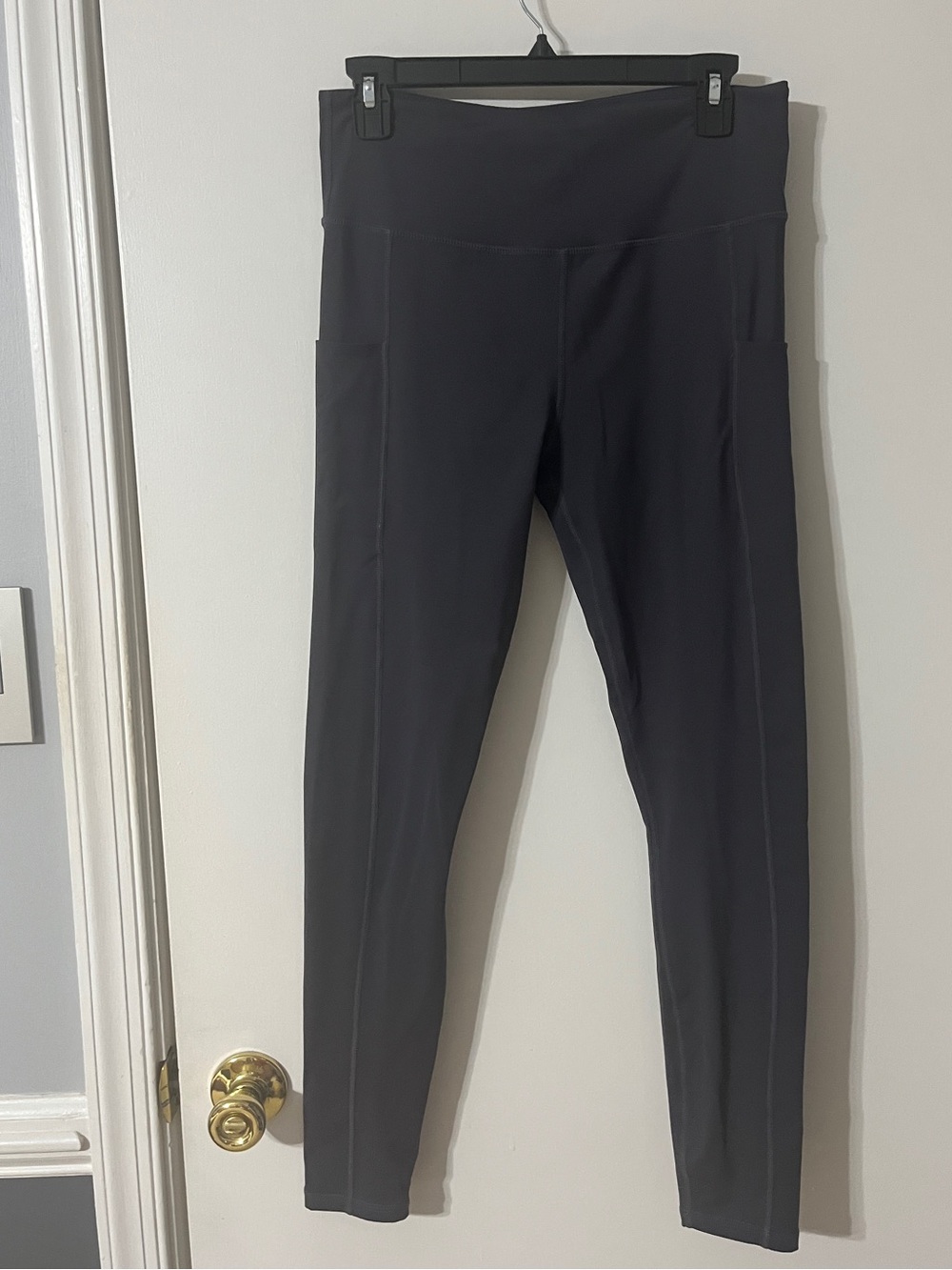 Ouges Compression Naked Feel Blue Gray Leggings